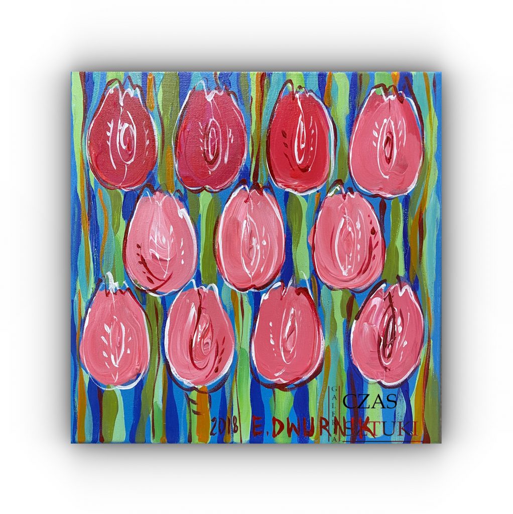 Edward Dwurnik Tulipany Czerwone