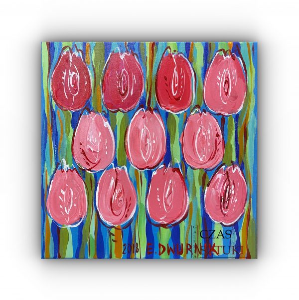 Edward Dwurnik Tulipany Czerwone