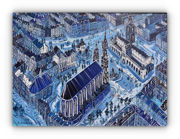 DWURNIK Edward - Kraków 2018 r. - 73 x 100 cm