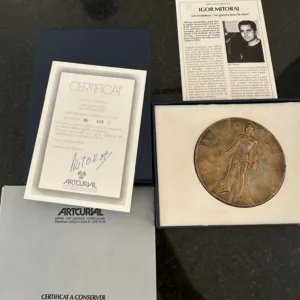 MITORAJ Igor - Rzeźba -  Articulations - Medal - Pudełko - Certyfikat