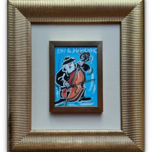 DWURNIK Edward - Obraz - Kontrabasista - 2017