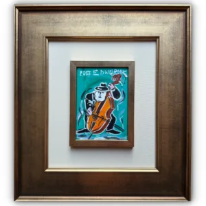 DWURNIK Edward - Obraz na płótnie - Kontrabasista - 2017