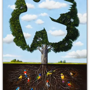 OLBIŃSKI Rafał - Obraz na płótnie - Pamięć minionego lata - 2000 r.