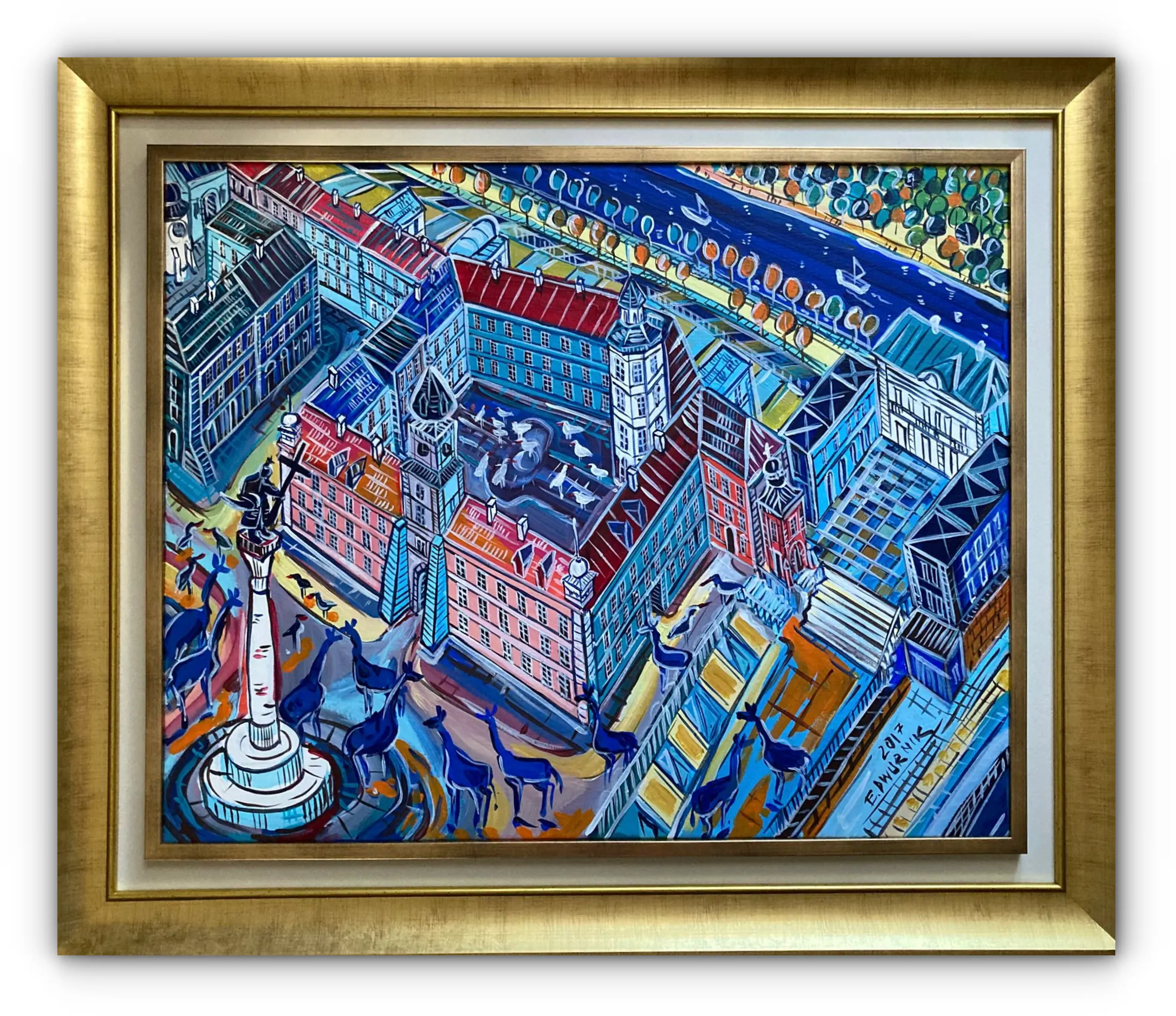 DWURNIK Edward – Plac Zamkowy – 65 x 81 cm
