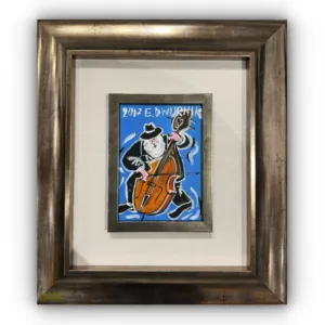 DWURNIK Edward - Obraz na płótnie - Kontrabasista - 2017