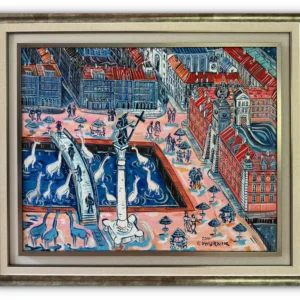 DWURNIK Edward - Plac Zamkowy - 65 x 81 cm