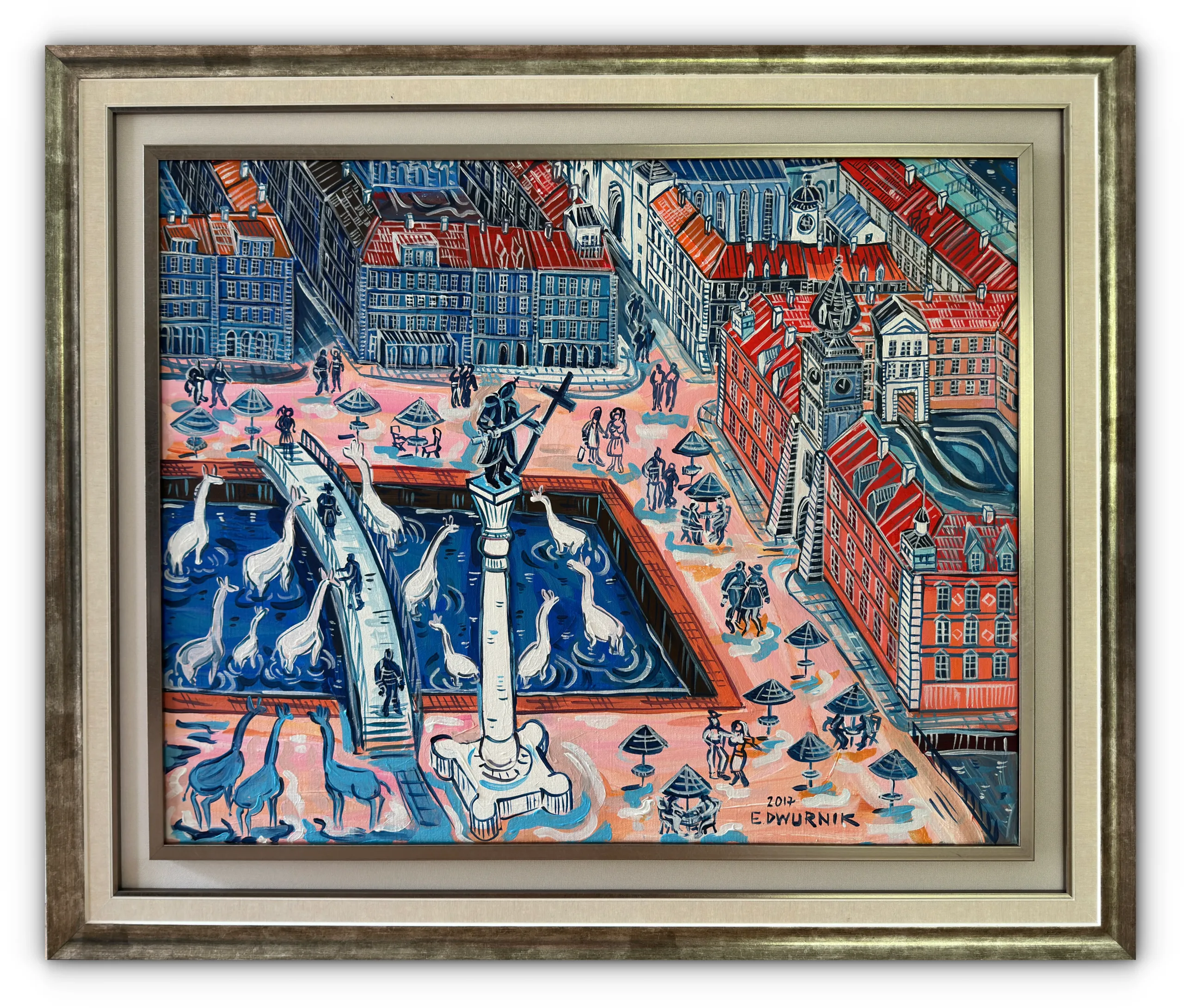 DWURNIK Edward – Plac Zamkowy – 65 x 81 cm