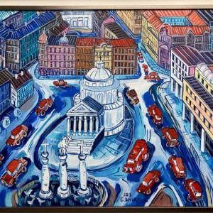 DWURNIK Edward - Plac trzech krzyży  - 65 x 81 cm