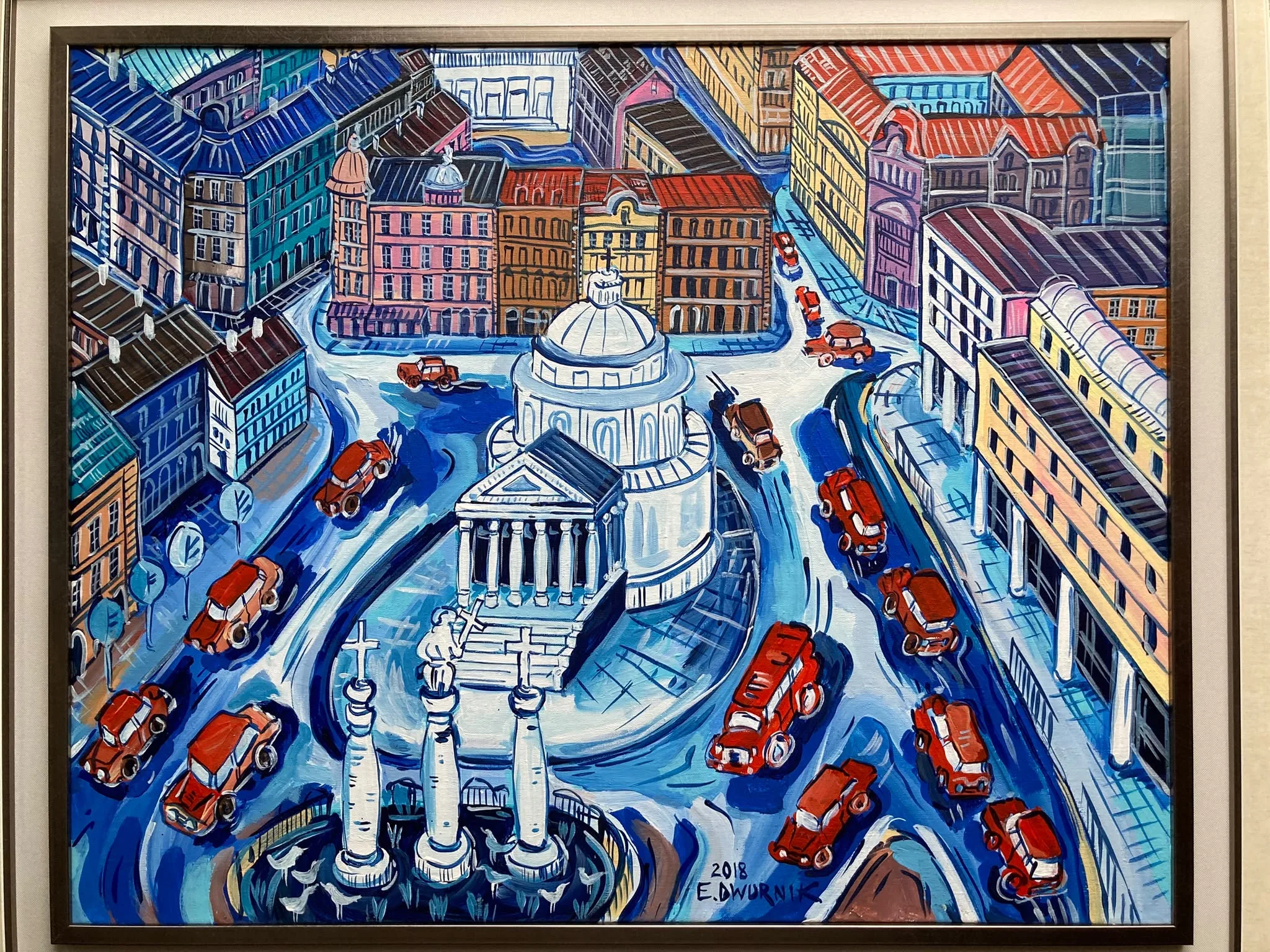 DWURNIK Edward – Plac trzech krzyży  – 65 x 81 cm